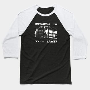 MITSUBISHI LANCER EVO IX Black 'N White 3 (Black Version) Baseball T-Shirt